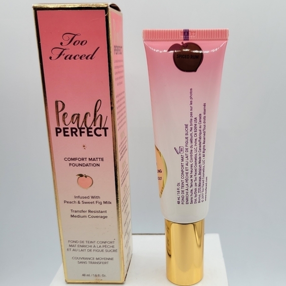 Too Faced Spiced Rum Peach Perfect Matte Foundation - Picture 3 of 12